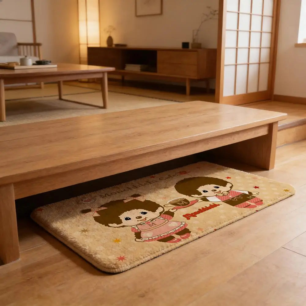 tapis sol intérieur enfantin motif personnage dessin animé doux antidérapant absorbant maison