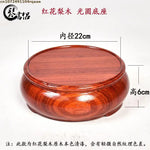 cendrier bois rouge brillant classique maison décorationateau thé vases plantes