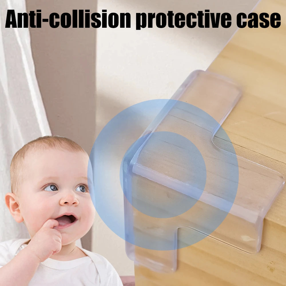 protections bord table transparentes silicone adhésives sécurité bébé moderne 12pcs