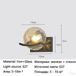 applique murale moderne verre texturé transparent éclairage led fixée mur contemporain chambre veilleuse