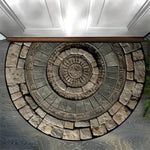 tapis d'entrée multicolore mosaïque antidérapant motif géométrique moderne classique