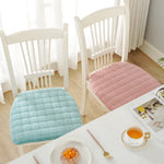 coussin siège forme amovible lavable mousse mémoire forme coton épais moderne bleu clair jaune