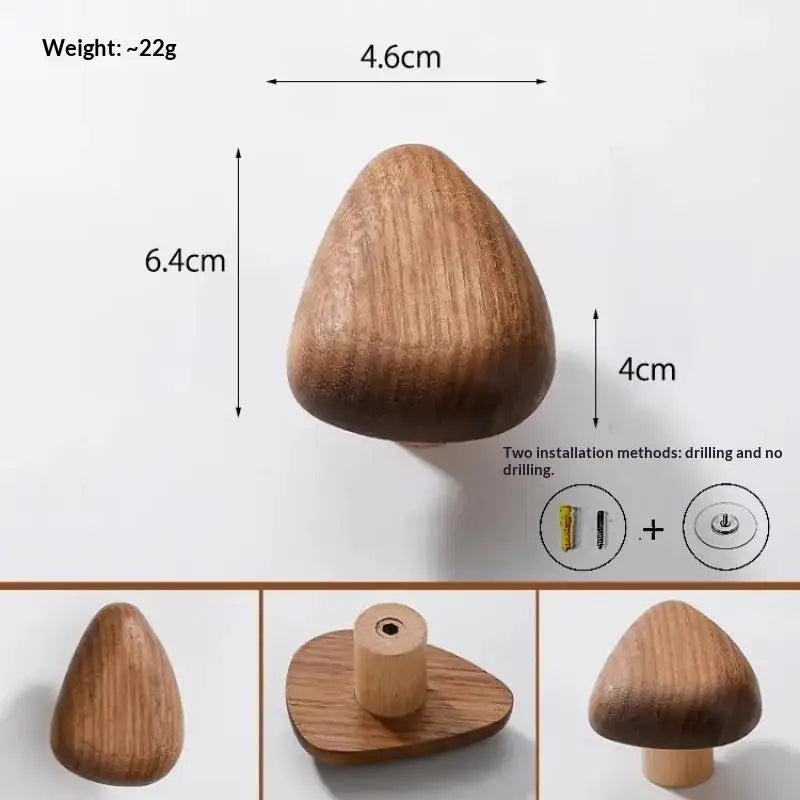 crochets muraux bois marron minimaliste modernes manteaux chapeaux clés serviettes