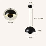 suspension lumineuse moderne sphérique métal jaune rose rouge vert beige doré