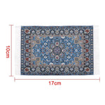 tapis turc traditionnel motifs floraux géométriques bleu rouge blanc nature