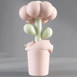 lampe pied fleur ours peluche rose verte blanche moderne enfant 85cm haute living room