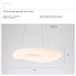 Suspension lumineuse moderne blanche minimaliste salon chambre 45cm 50cm 60cm 75cm 90cm