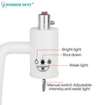 lampe dentaire blanc moderne interrupteur manuel adaptable grille ajustable transparente symboles soleil lune étoile