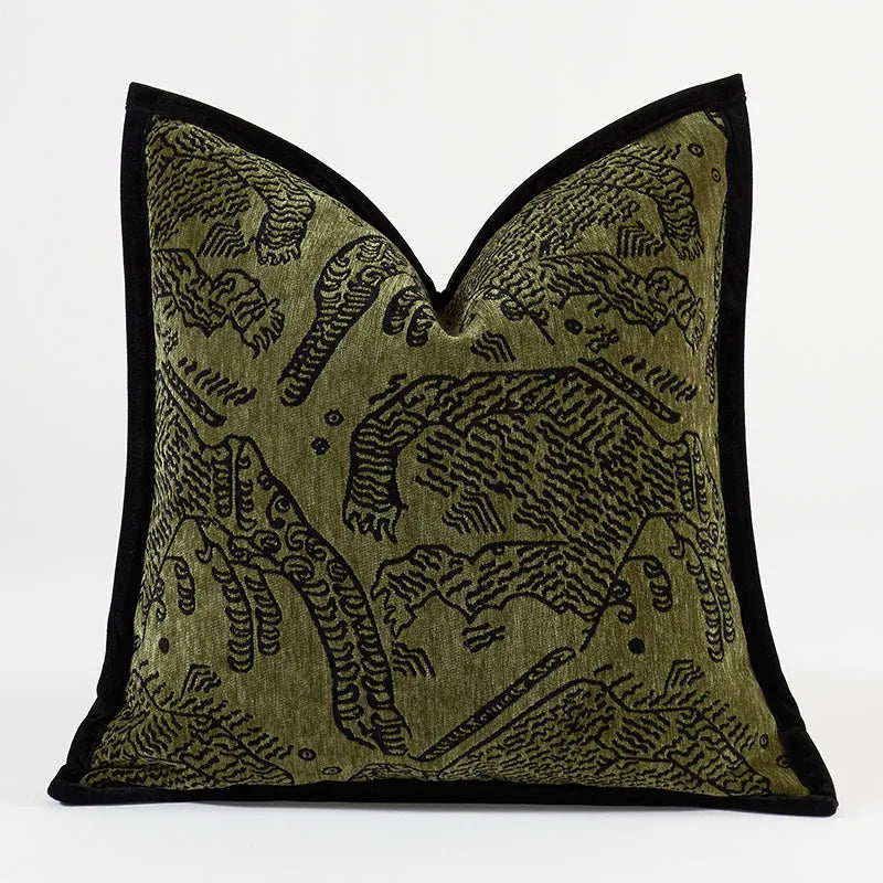 taies d'oreiller décoratives coton brodées motif floral élégantes non toxiques 30x50cm 45x45cm 50x50cm