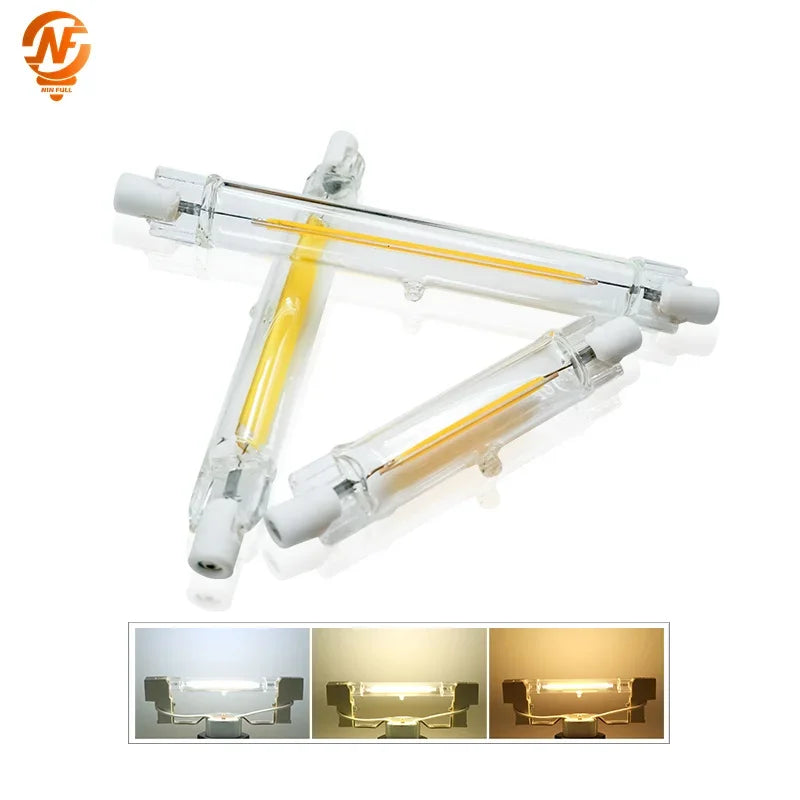 ampoule led r7s tube verre blanc moderne lustre applique murale maison salon