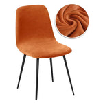 chaise moderne velours beige blanc violet rose marron orangeversible 22 48cm
