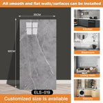 panneau decoratif mural marbre gris clair moderne adhésif imperméable resistant rayures tache d'eau cuisine