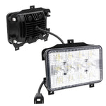 lampe frontale led tracteur noir moderno eyelets 60w ip67 12v 24v haute basse luminosité