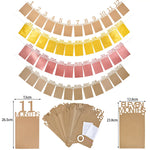 calendrier mural bébé moderne motifs textes imprimés couleurs beige rose jaune minimaliste adhésif