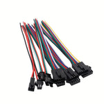 connecteurs led broches cable noir rouge vert bleu blanc clips utilitaires