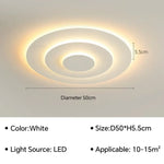 plafonnier led ultra mince spirale moderne nordique lumière blanc salon chambre
