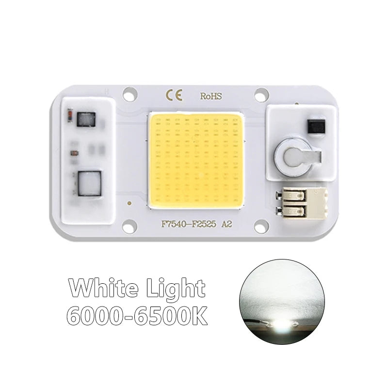 ampoule led cob 20w 30w 50w blanc jaune 3000k 6500k clips moderne technologique