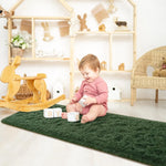 tapis moderne vert foncé doux fourré salon chambre balcon adhésif polyeste qualité spécialité moisture