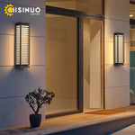 appliques murales led noir contemporaines ip65 extérieures acier inoxydable résistantes hydrofuge