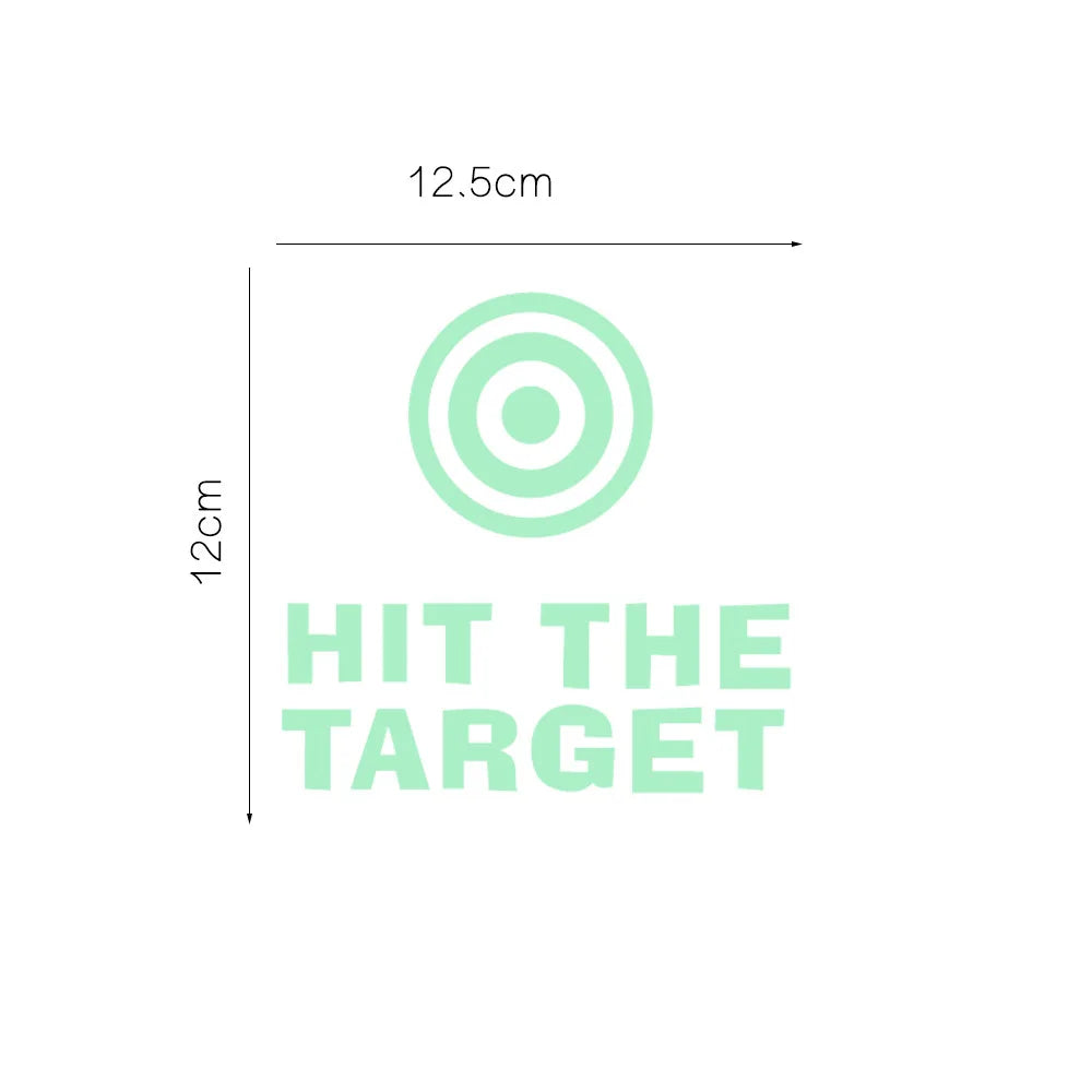 sticker urinoir blanc cible verte hit target lumineux salle bain décoration moderne pvc