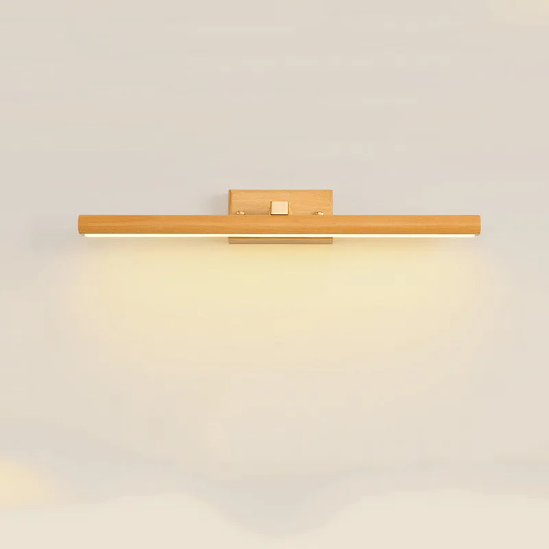 applique murale moderne bois led miroir décoration chambre salon entrée cuisine