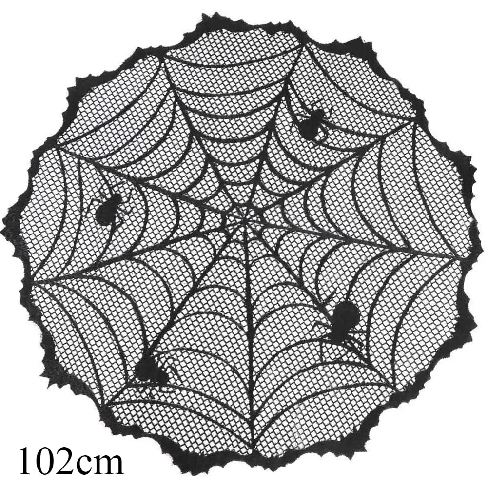 rideau halloween noir toile d'araignée chauves souris imperméable réutilisableextérieurintérieur