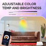 lampe spot led intelligente blanc multicolore moderne minimaliste clips controle application