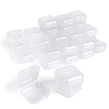 boîtes rangement transparentes modernes clips fermeture poignées 3.5cm 5.5cm bijoux pièces crafts