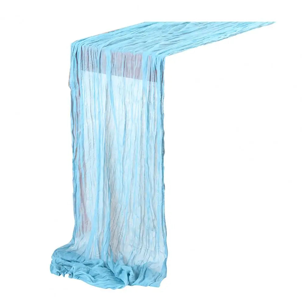nappe runner texturée plissée semi transparente rouge foncé violet beige blanc cassé événementiel mariage