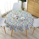 nappe ronde imprimée coton lin moderne maison extérieur mariage festives