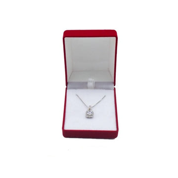 boîte bijoux classique boîte colliers velours blanc blanches opacité présentation collier argenté