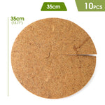 tapis sol fibre coco marron clair naturel rustique 30cm 35cm 40cm 45cm 3mm epaisseur