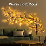 guirlande lumineuse led branche naturelle 144 led prise usb télécommande