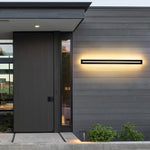 applique murale led moderne étanche ip65 noir hydrofuge ac85265v chromé