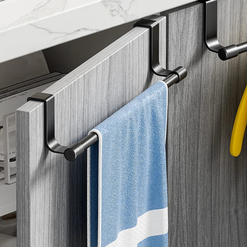 porte serviettes mural acier inoxydable noir blanc moderne minimaliste clips serviettes bleu rose salle
