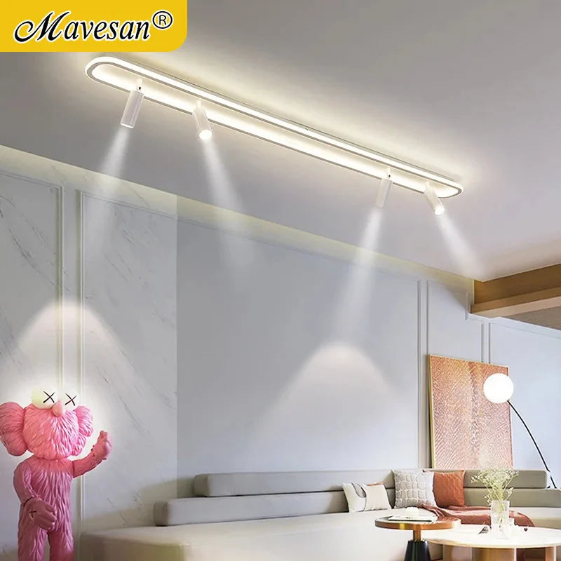 applique murale led moderne minimaliste rectangulaire blanc noir doré salon chambre couloir