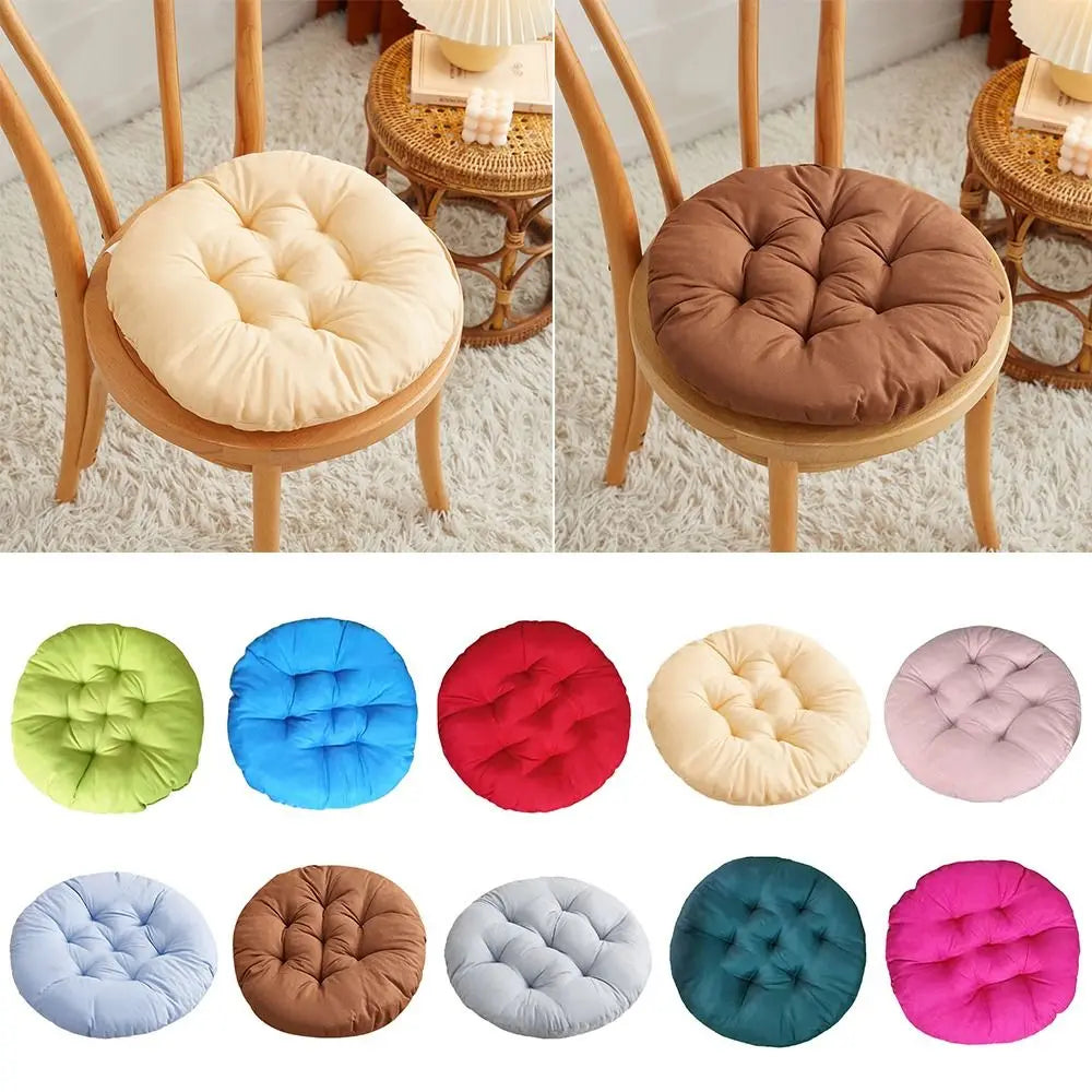 coussin chaise confortable moderne couleur unie épais doux polyester coton beige marron vert rouge