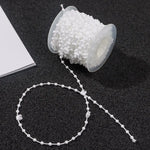 chaîne blanches simples rideau accessoire bricolage maison 10 mètres 20 mètres