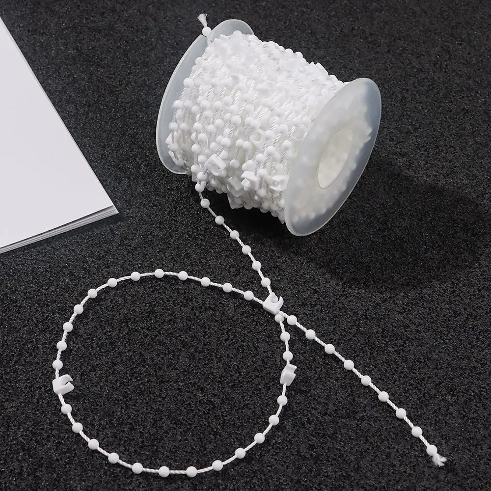 chaîne blanches simples rideau accessoire bricolage maison 10 mètres 20 mètres