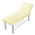 couvre lit massage table gris rose blanc bleu jaune uni moderne élastique polyester coton