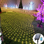 filet lumineux blanc chaud led solaire ip65 moderne autoinstallation extérieur vacances télécommande