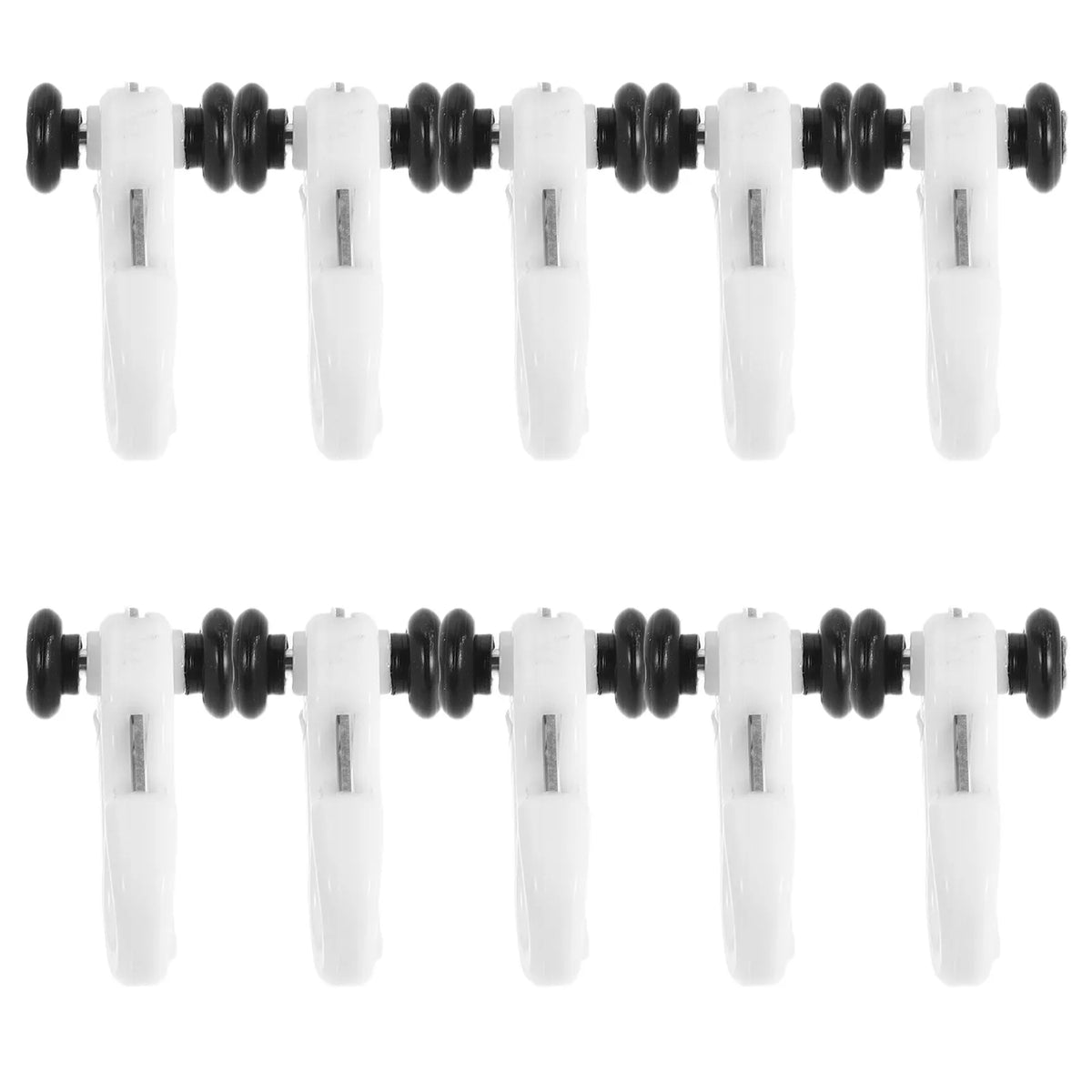 roulettes silencieuses porte coulissante blanc glissières rail fenêtre fixations industriel utilitaire