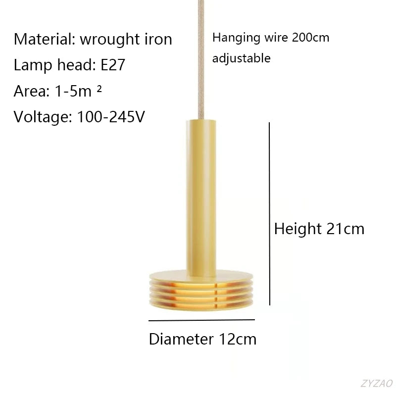 lampe suspendue minimaliste moderne rouge noir jaune annulaire salon chambre cuisine