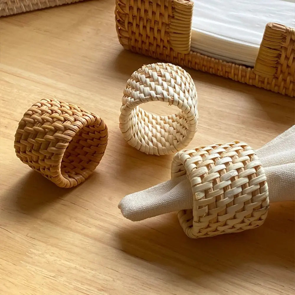 porte serviettes rustique tissé adhésif boîtes mouchoirs bacs rangement naturel beige marron clair