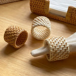 porte serviettes rustique tissé adhésif boîtes mouchoirs bacs rangement naturel beige marron clair