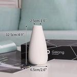 vase céramique moderne vert clair blanc bleu clair uni opacité table decoration