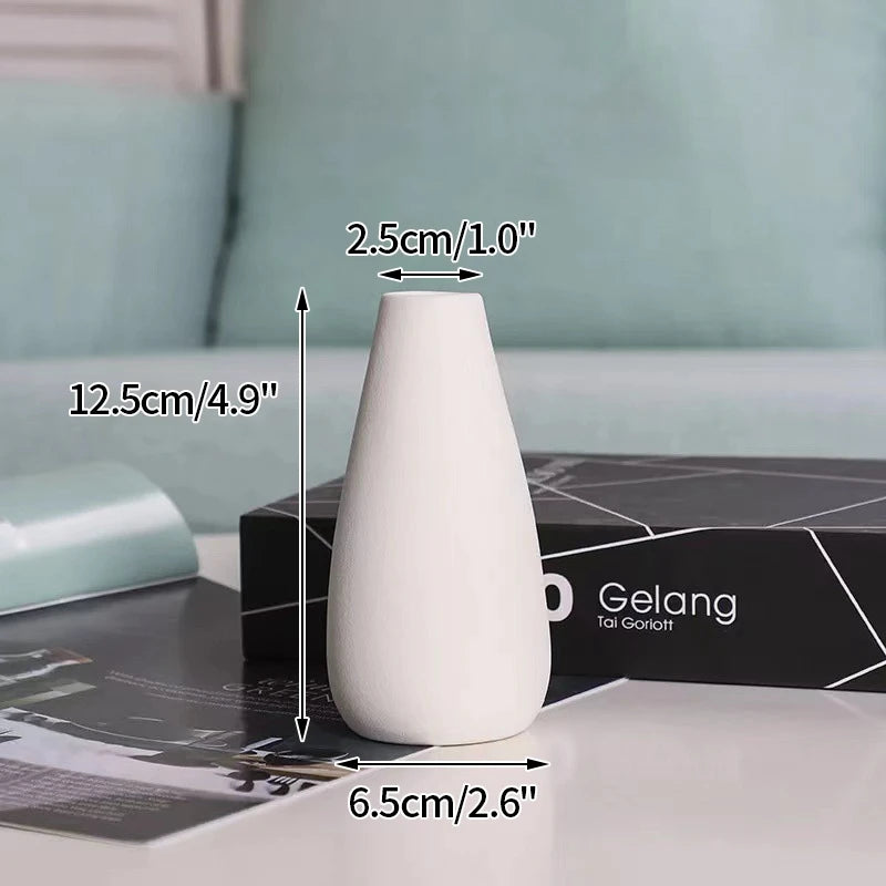 vase céramique moderne vert clair blanc bleu clair uni opacité table decoration