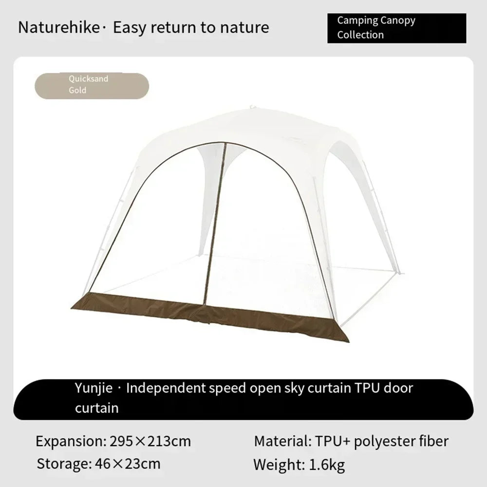 tente camping blanc gris marron imperméable moderne fixations calico protection connecteurs