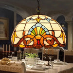 lampe suspendue art deco multicolore motifs floraux ampoule e27 anneaux métalliques chambre salon étude