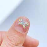 pierres artificielles nœuds papillon holographiques mixtes girly bijoux accessoires coiffure flatback cabochons irisés variées